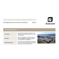 Scheucher Nachhaltigkeits Datenblatt