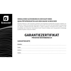 Scheucher Garantiezertifikat